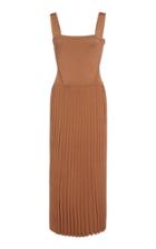 Cushnie Ribbed Stretch-effect Fit And Flare Dress