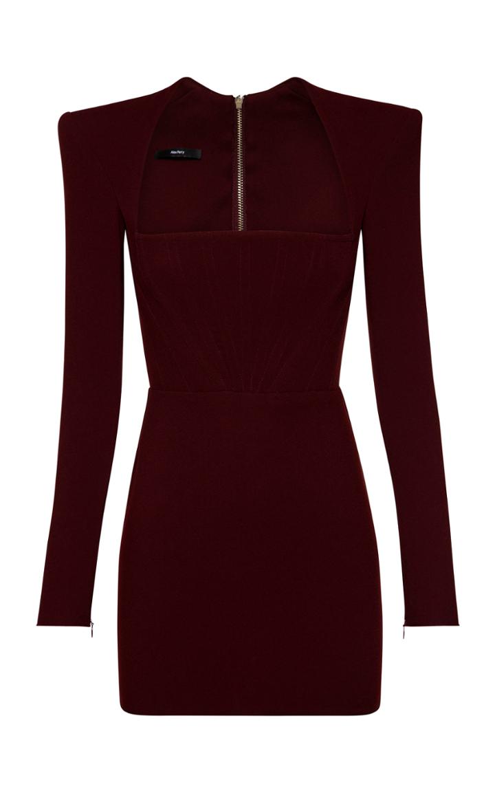 Alex Perry Benison Square-neck Crepe Mini Dress