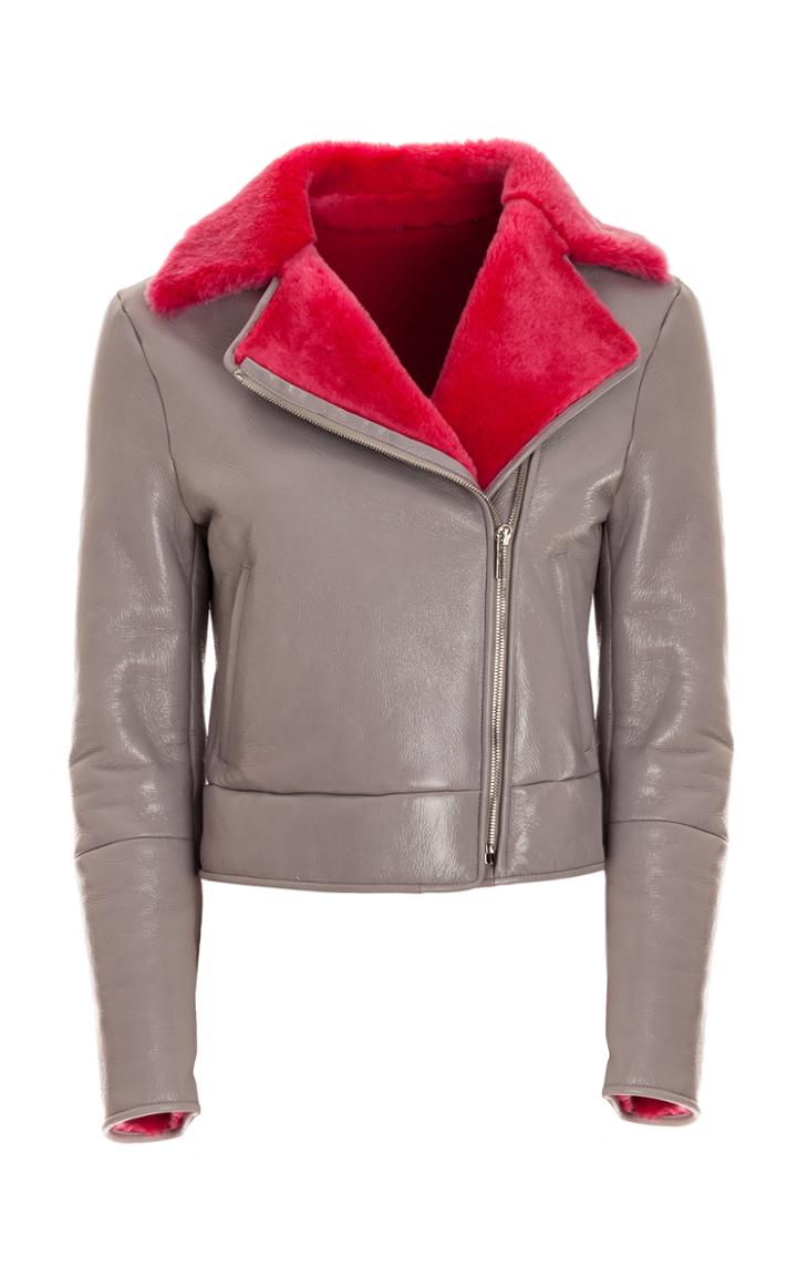 Genny Pink Fur Lapel Jacket
