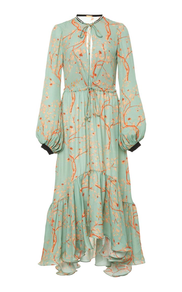 Johanna Ortiz M'o Exclusive Rose Bertin Silk Double Georgette Dress