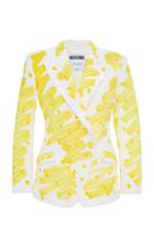 Moschino Tailored Cotton And Silk Faille Jacket
