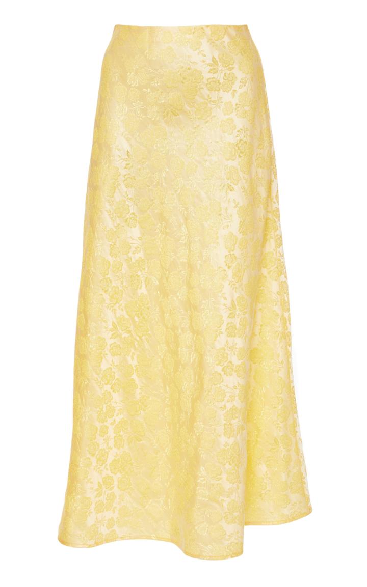 Markarian Crawford Bias Cut Silk-blend Skirt