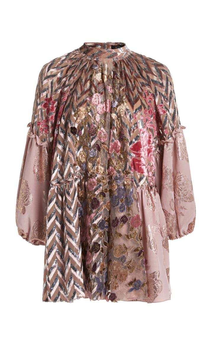 Moda Operandi Biyan Jalovita Printed Silk Top