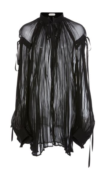 Unttld Dorian Silk Georgette Blouse