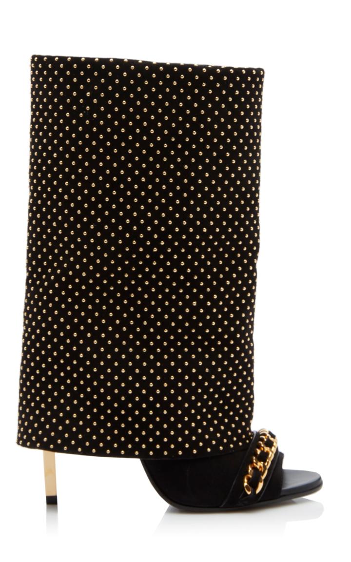 Balmain Demi Gold Foldover Boot