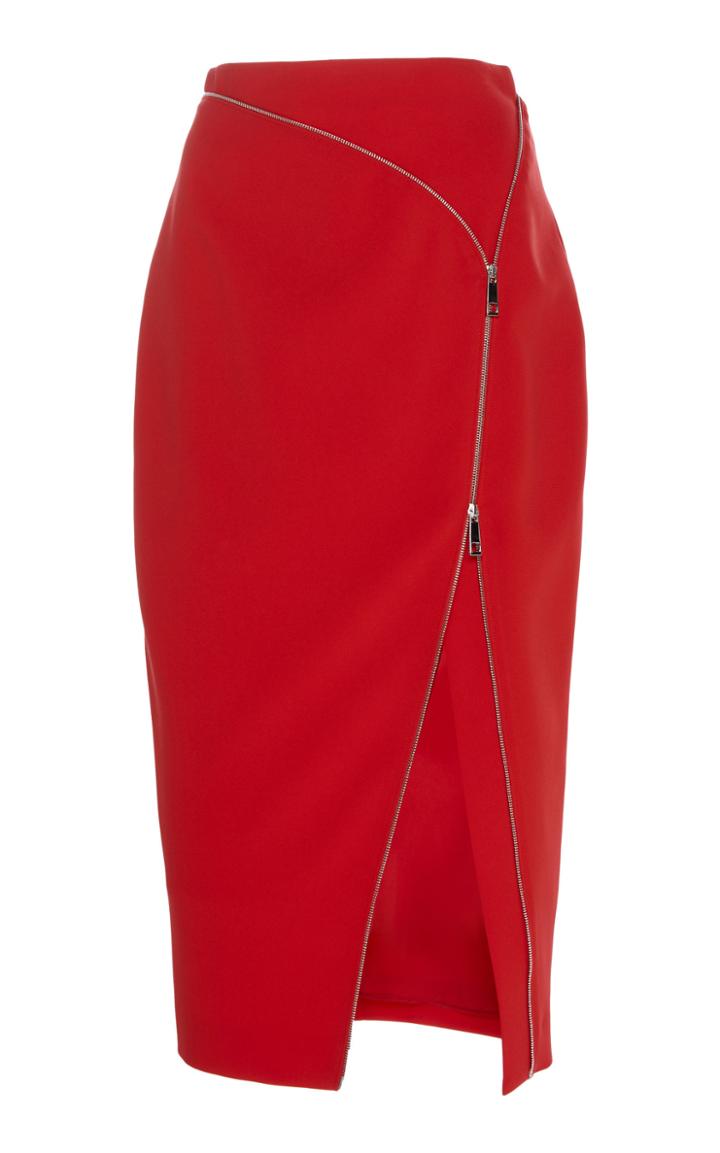 Altuzarra Peck Zip Detail Crepe Skirt