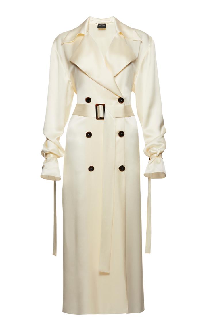 Magda Butrym Punta Cana Cream Coat