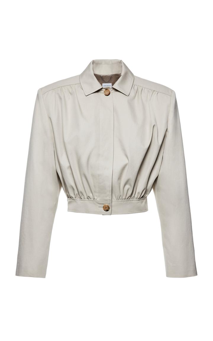 Moda Operandi Magda Butrym Ipswich Cropped Cotton Jacket Size: 34
