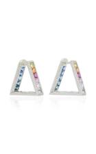 Ele Karela One-of-a-kind Crescent Rainbow Earrings