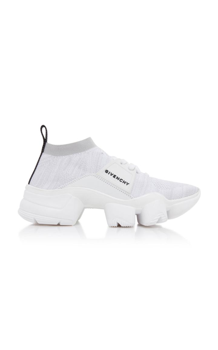 Givenchy Jaw Leather Rubber And Mesh Sneakers