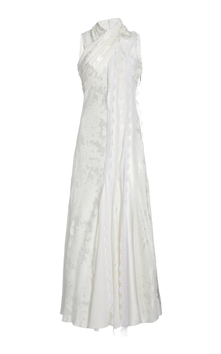 Moda Operandi Prabal Gurung Draped Jacquard Midi Dress