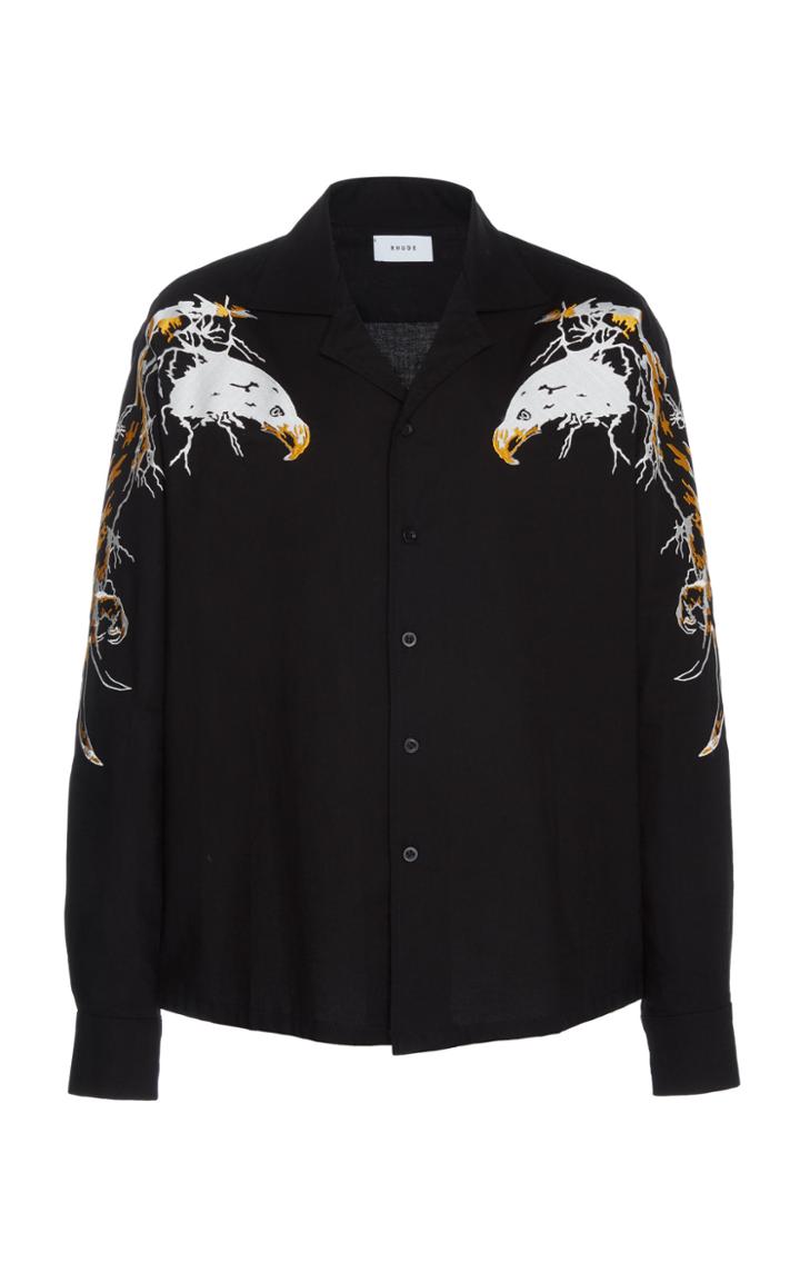 Rhude Eagle Embroidered Shirt