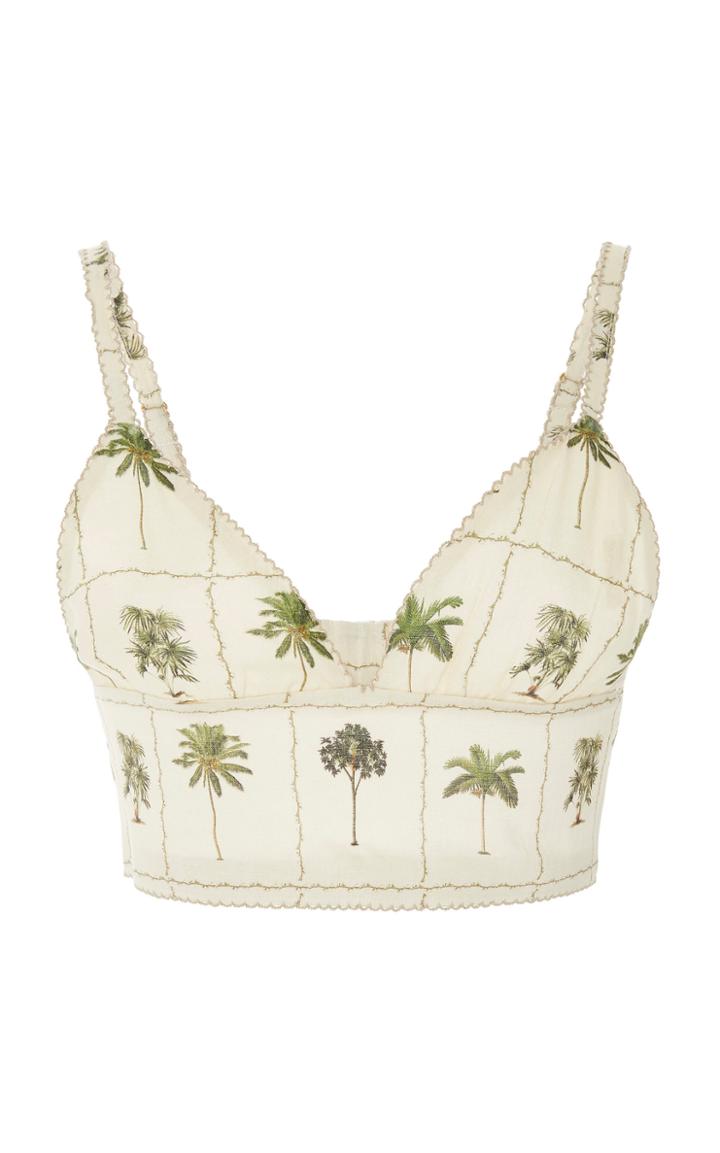 Agua By Agua Bendita Malva Linen Top