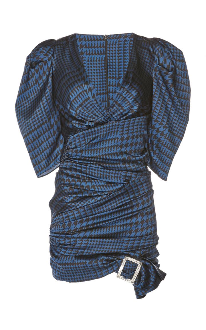Alexandre Vauthier Ruched Silk Mini Dress