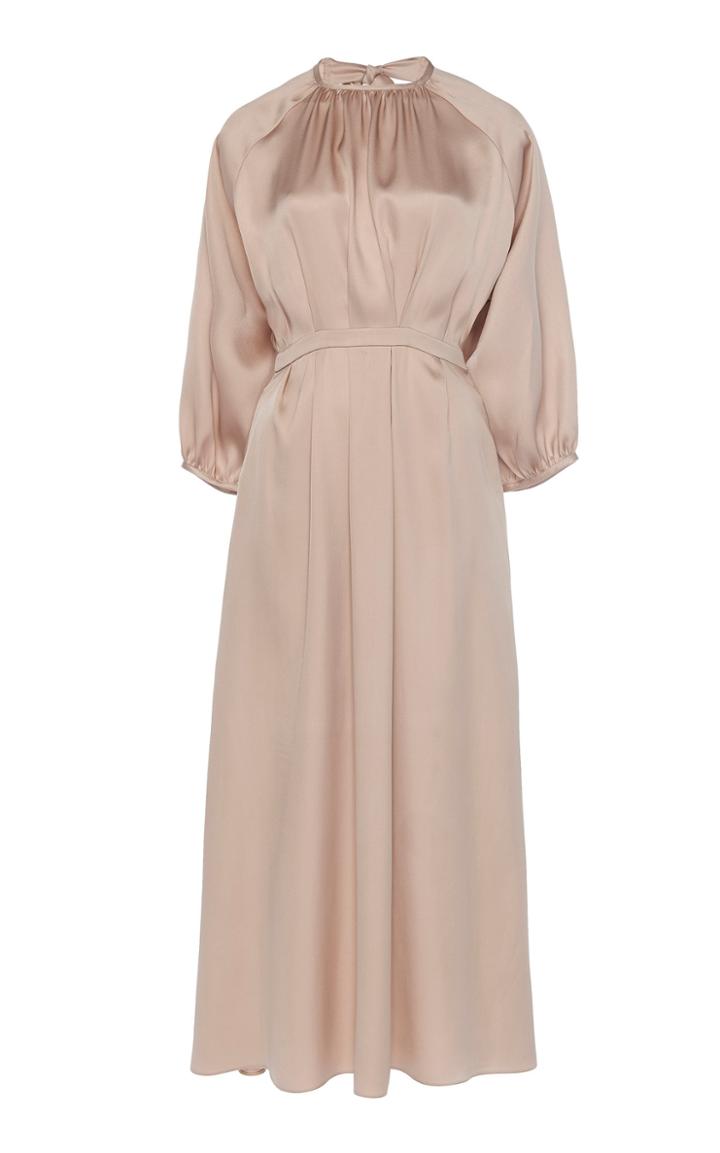Rochas Olimpic Open-back Silk Dress
