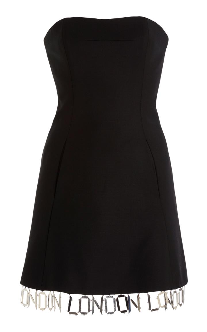 Moda Operandi David Koma London-trim Wool Mini Dress