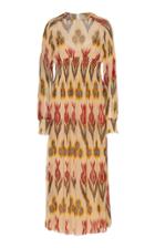 Moda Operandi Red Valentino Printed Chiffon Midi Dress Size: 36