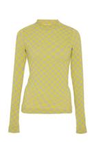 Off-white C/o Virgil Abloh Mock Neck Stretch-knit Top
