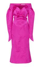 Olivier Theyskens Tyfel Off-the-shoulder Silk Dress
