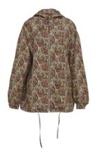 Prada Printed Hooded Silk Jacket