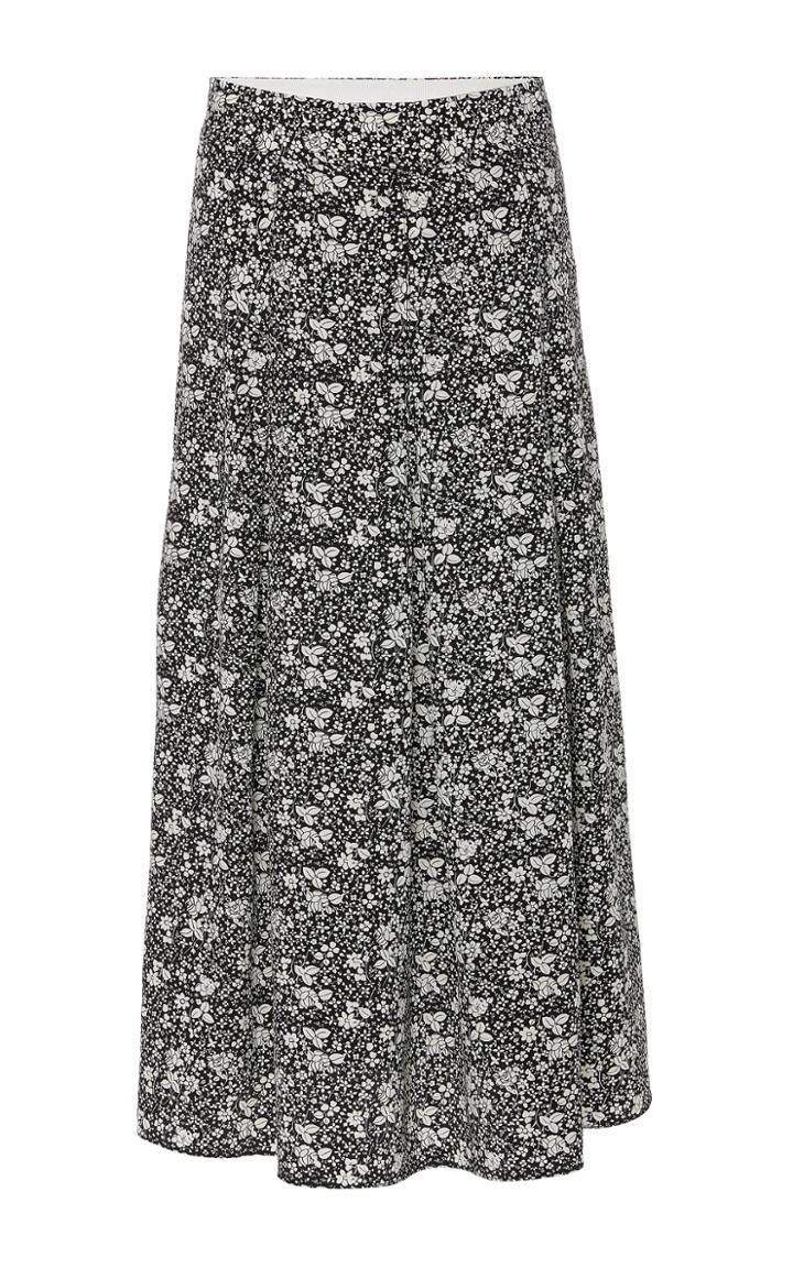 Co Printed Crepe De Chine Skirt