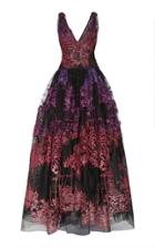 Prabal Gurung Herrat V-neck Tulle Ball Gown