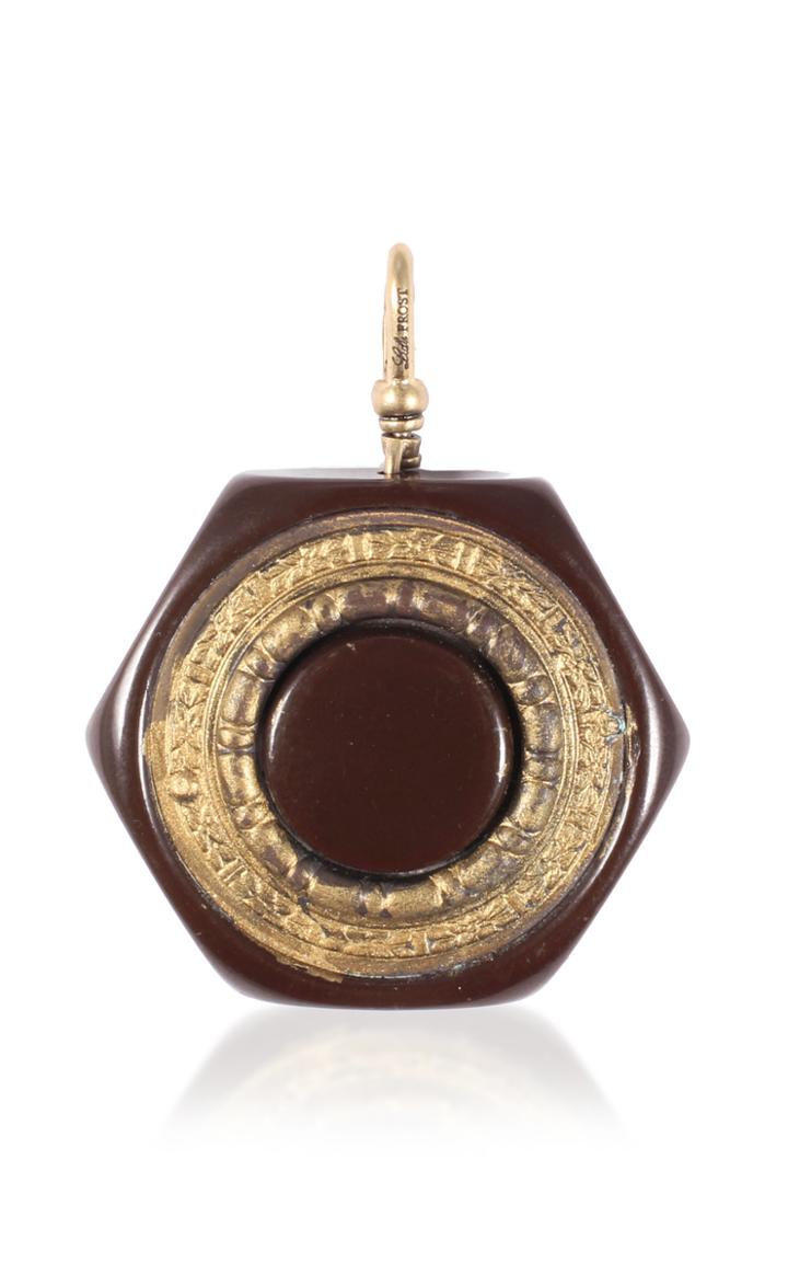 Lulu Frost One-of-a-kind Vintage Chocolate Bakelite Charm C.1930