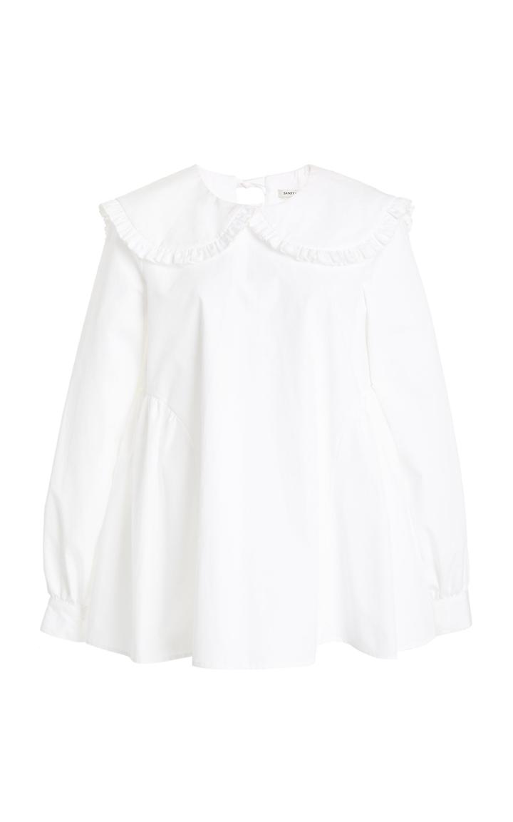Moda Operandi Sandy Liang Laurie Pilgrim Collar Top