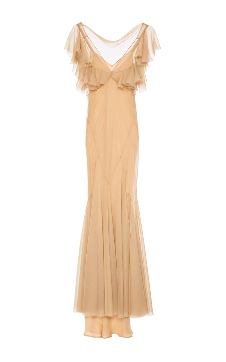 Maison Margiela Bias Cut Mousseline Dress