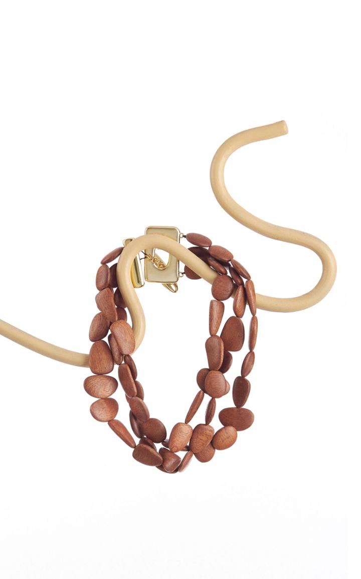 Moda Operandi Cult Gaia Tallulah Layered Wood Choker Necklace