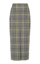 Elenareva Plaid Wool Midi Skirt
