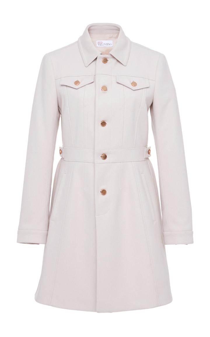 Red Valentino Knee Length Button Coat
