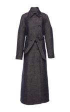 Martin Grant Denim Tweed Trench Coat