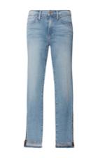 Frame Denim Le High Skinny Raw Stagger Zip Jeans