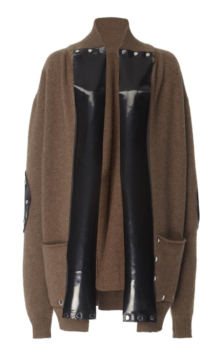 Christopher Kane Alpaca-blend Latex Tie Cardigan