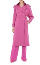 Moda Operandi Alberta Ferretti Wool-blend Gabardine Double-breasted Trench Coat