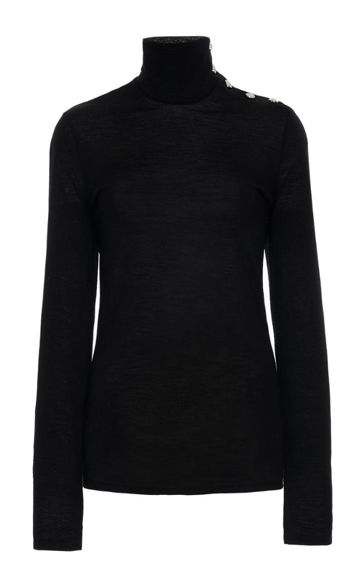 Balmain Wool Turtleneck Top