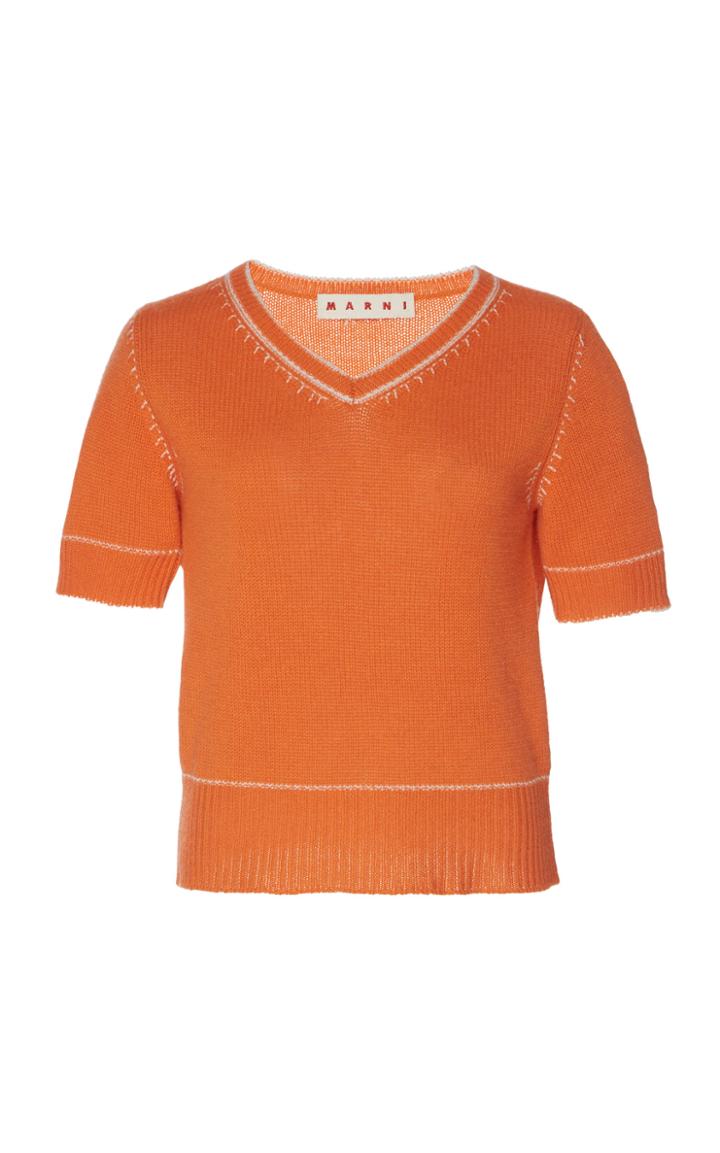 Marni Cropped Cashmere Sweater