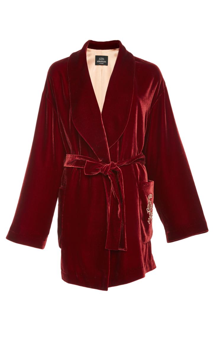Alena Akhmadullina Velvet Wrap Jacket