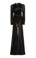 Moda Operandi Philosophy Di Lorenzo Serafini Hammered Satin Wide-leg Jumpsuit