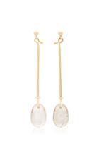 Georg Jensen Vivianna Dew Drop Earrings With Rutilated Quartz