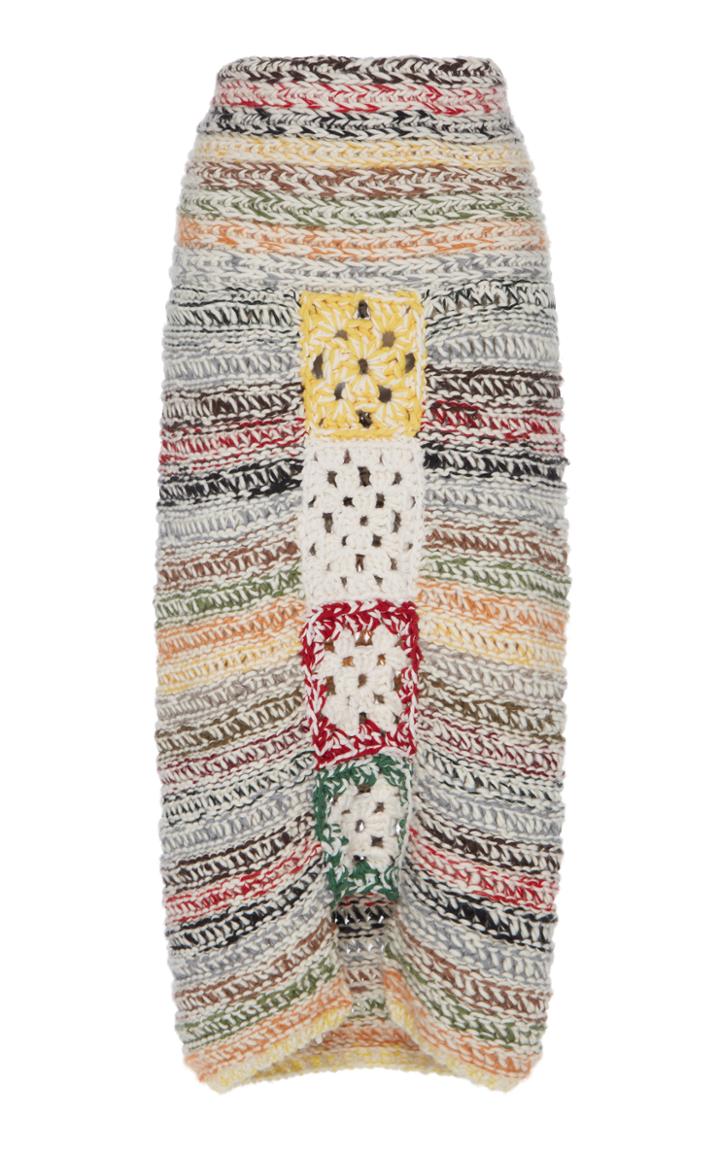 Tuinch Multi-color Crochet Skirt