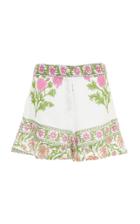 Juliet Dunn High-rise Print Cotton Short