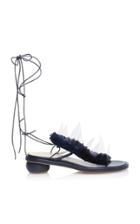 Delpozo Lace-up Mid-heel Sandals