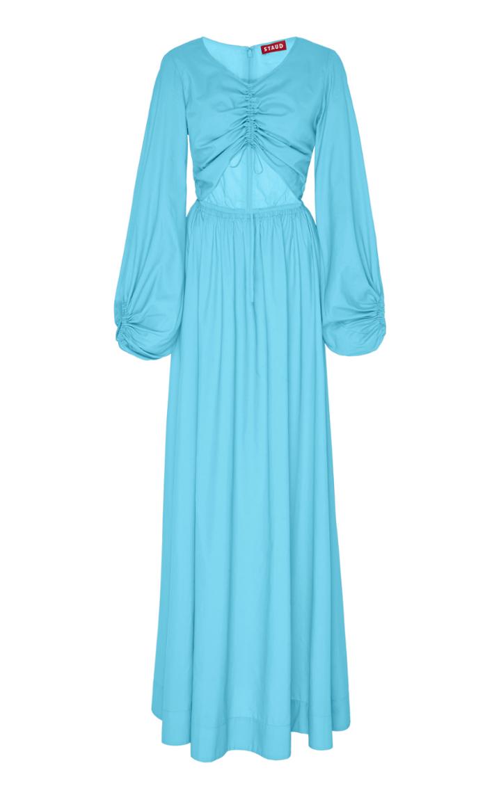 Moda Operandi Staud Tangier Cutout Broadcloth Maxi Dress Size: S