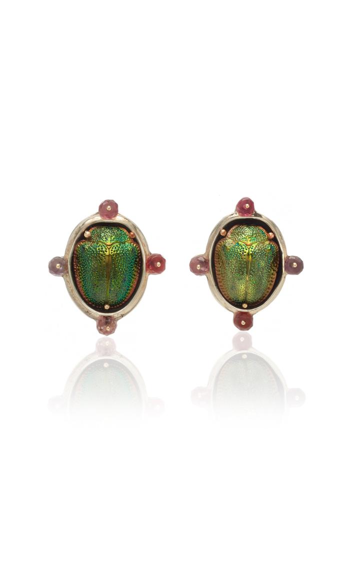 Lulu Frost Lulu Frost Fine Vintage Scarab Stud Earring