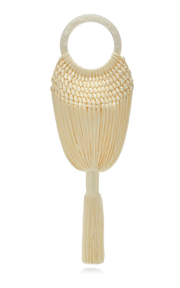 Cult Gaia Angelou Tasseled Crochet Bag