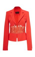 Georgine Dita Tailored Embroidered Blazer Jacket