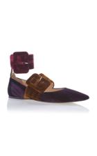 Attico Manu Velvet Flats