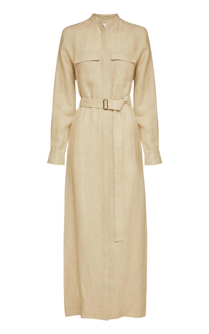 Moda Operandi Bondi Born Utility Linen Shirt Dress Size: M